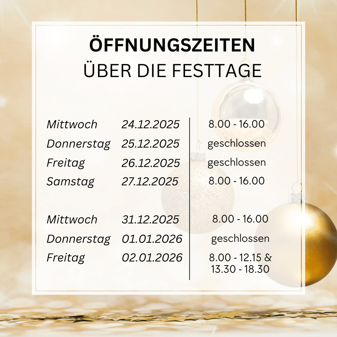 Apotheke Möhlin - Oeffnungszeiten Weihnachten