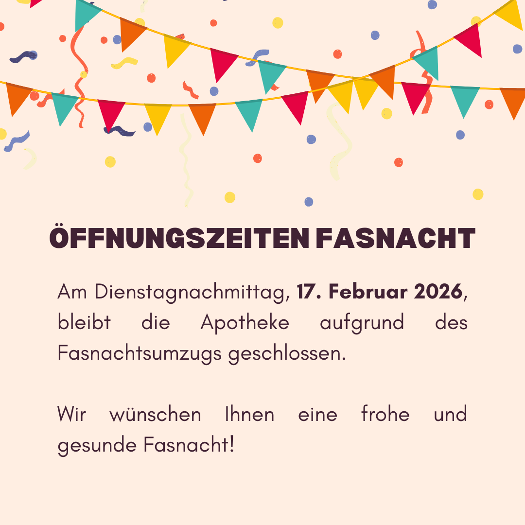 News Archiv 8 Apotheke Möhlin - Oeffnungszeiten Fasnacht 26 Homepage