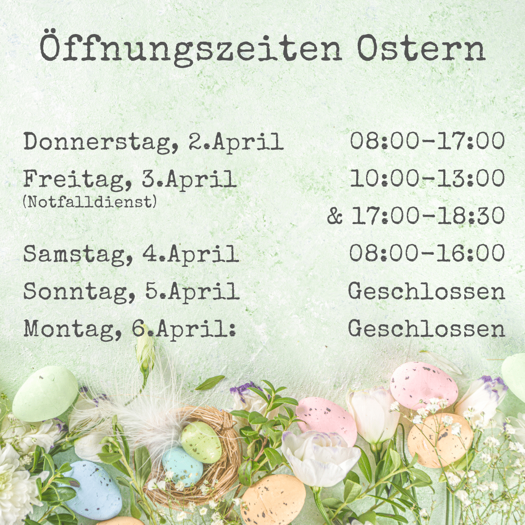 News Archiv 5 Apotheke Möhlin - Oeffnungszeiten Ostern 26 Homepage